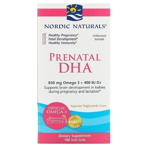   Nordic Naturals Prenatal DHA 180  (Nordic Naturals)  -     , -  