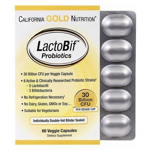   California Gold Nutrition LactoBif ., 30  , 130 , 60 ., , 1 .  -     , -  