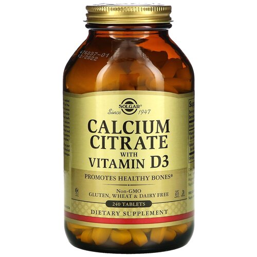   Solgar Calcium Citrate with Vitamin D3 ., 240 .  -     , -  