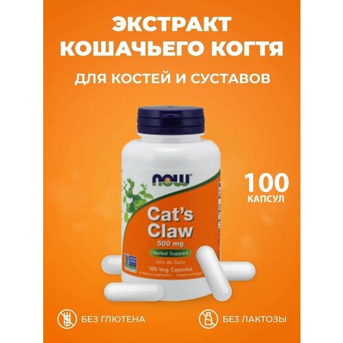   NOW Cat's Claw 500 mg  , 100 .   -     , -  