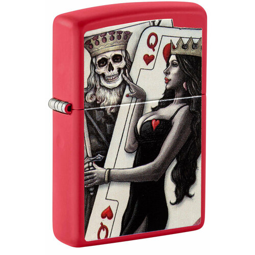     ZIPPO Skull King Queen Beauty   Red Matte, /, , 38x13x57 