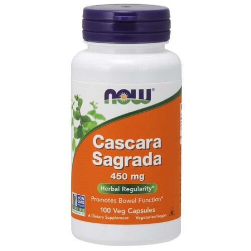   NOW Cascara Sagrada 450 mg 100    -     , -  