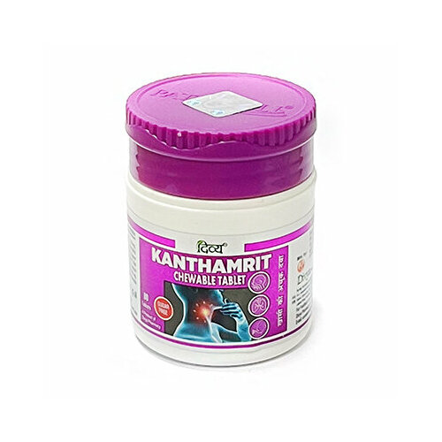            ,   / KANTHAMRIT CHEWABLE SUGAR FREE TABLET DIVYA, 80 .  -     , -  