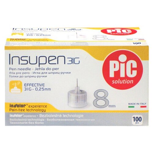     INSUPEN  - 31G (0.25mm x 8mm) 100  -     , -  