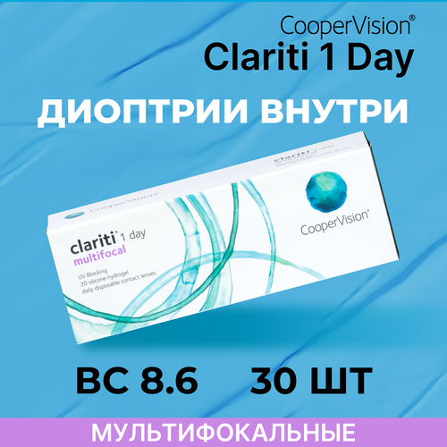     CooperVision Clariti 1 day Multifocal, 30 ., R 8,6, D +5, ADD: , , 1 .  -     , -  