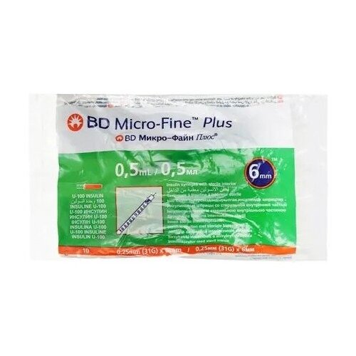    BD Micro-Fine Plus (3-.) 0,5  U100 31G (0.25   6 ) - 10    -     , -  