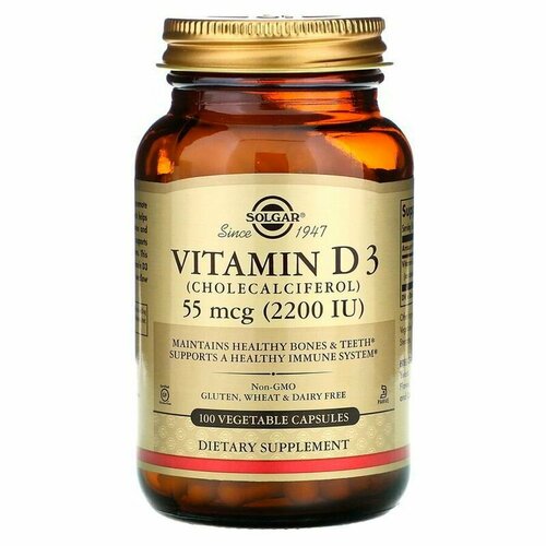 ���� Solgar ������� D3, 2200��, 100 ��������