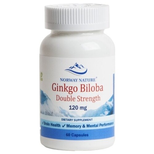       Norway Nature Ginkgo Biloba Double Strength 120 mg (60 )  -     , -  