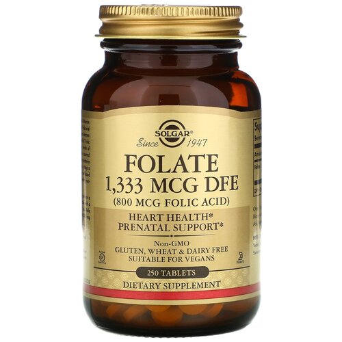 ���� Folate 1333 ��� DFE (Folic Acid), 800 ���, 420 �, 250 ��.