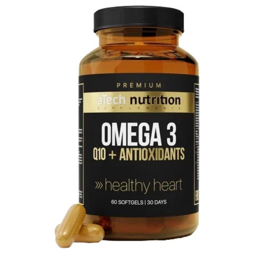   Omega 3 + Q10     aTech Nutrition Premium 60   -     , -  