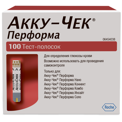 ���� Accu-Chek ����-������� Performa, 100 ��.