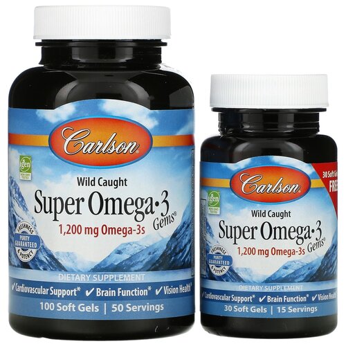   Wild Caught Super Omega-3 Gems  -     , -  