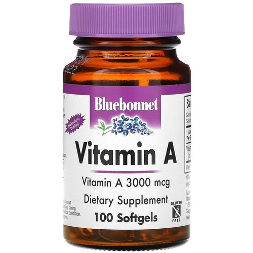 ���� ������� Bluebonnet Nutrition Vitamin A 3000 ��� (10 000 ��), 100 �, 100 ��.