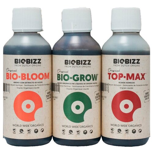     BioBizz Pack Indoor (Bio-Grow + Bio-Bloom + Top-Max) 3  250  -     , -  