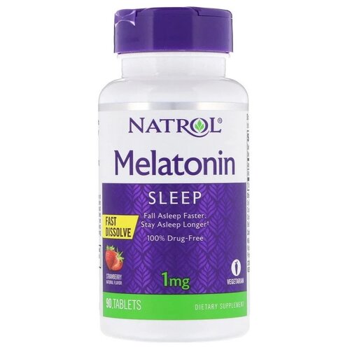     Natrol Melatonin Fast Dissolve Strawberry 1 mg, 64 , 1 , 90 .  -     , -  