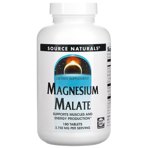    Source Naturals Magnesium Malate, 390 , 180 .  -     , -  