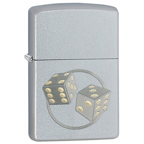 ���� ��������� ZIPPO Classic � ��������� Satin Chrome, ������/�����, �����������, �������, 38x13x57 ��