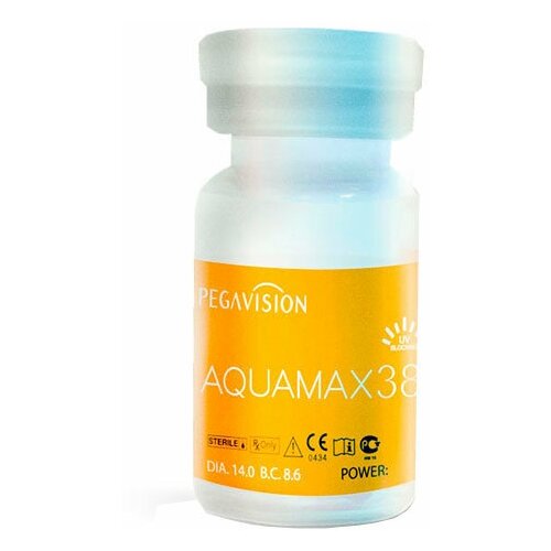 ���� ���������� ����� Pegavision Aquamax 38, 1 ��., R 8,6, D -0,75, 1 ��.