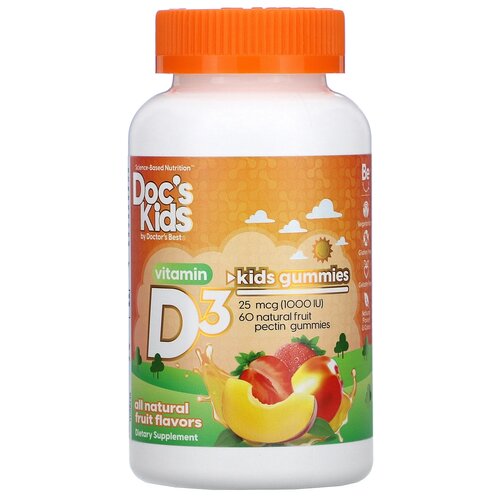    Doctor's Best Doc's Kids Vitamin D3 Gummies    25  (1000 ), 230 , 1000 ME, 60 .  -     , -  