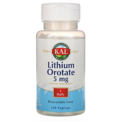   KAL Lithium Orotate ( ) 5  120    -     , -  