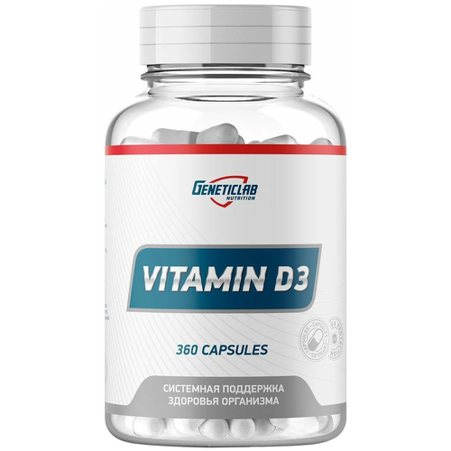   Geneticlab Nutrition Vitamin D3 (360 ), 100 , 360 .  -     , -  