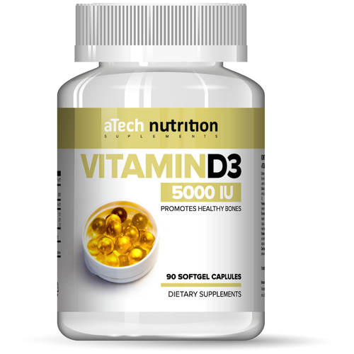���� Vitamin D3 ����. ����., 5000 ��, 80 �, 90 ��.