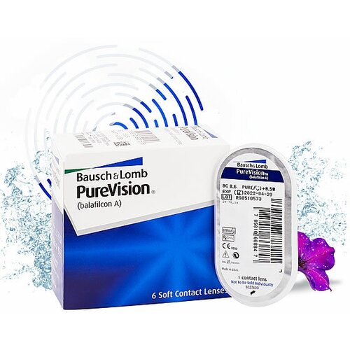     Bausch & Lomb PureVision, 6 ., R 8,3, D -0,5  -     , -  