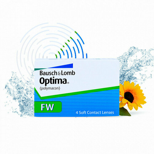 ���� ���������� ����� BAUSCH+LOMB Optima FW, 4 ��., R 8,7, D +1