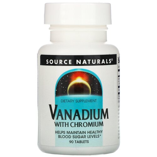   Vanadium with Chromium (  ) 90  (Source Naturals)  -     , -  