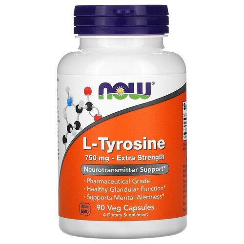    NOW L-Tyrosine Extra Strength, 160 , 750 , 90 .  -     , -  