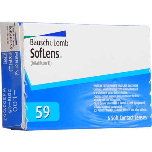     Bausch & Lomb SofLens 59, 6 ., R 8,6, D -3  -     , -  