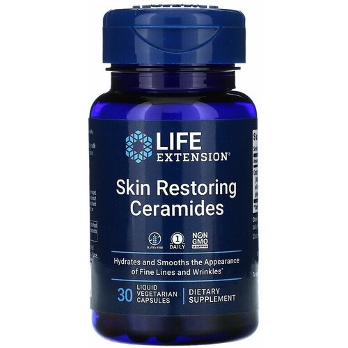   Life Extension Skin Restoring Ceramides (  ) 30 liquid vegetarian capsules  -     , -  