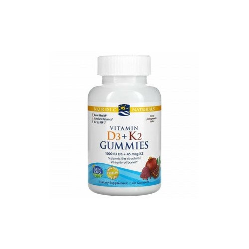 ���� Nordic Naturals, ����������� ������� � ���������� D3 � K2, ������, 60 ����������� ������