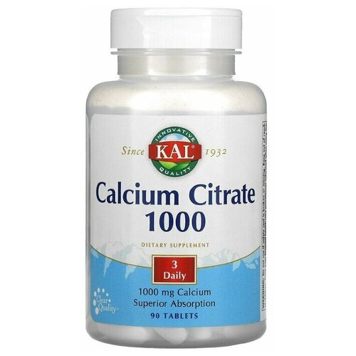   KAL Calcium Citrate 1000 mg 90 tab /    1000  90   -     , -  