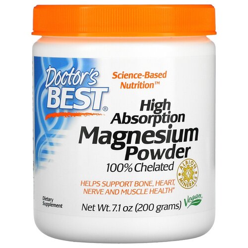    Doctor's Best High Absorption Magnesium, 200 , 200   -     , -  