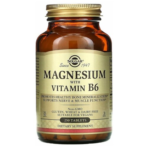 ���� Solgar Magnesium with Vitamin B6 250 ��������