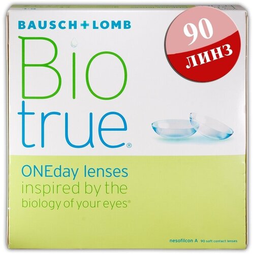     Bausch & Lomb Biotrue ONEday, 90 ., R 8,6, D -5, 1 .  -     , -  