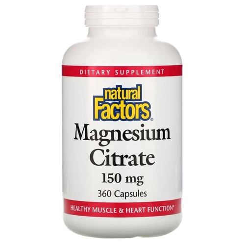   Natural Factors Magnesium Citrate ., 150 , 150 , 360 .  -     , -  