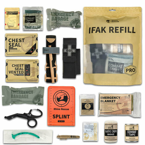���� ����� �� 17 �������� � ������� RHINO RESCUE IFAK REFILL (PRO) 17 ��������� / ����������� �������� / ������� ������� / ������ ������ / ���� / ���� / ���������