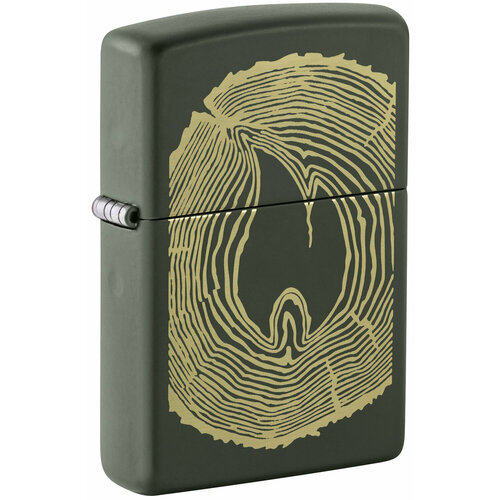 ���� ��������� ZIPPO Wood Ring � ��������� Green Matte, ������/�����, �������, �������, 38x13x57 ��