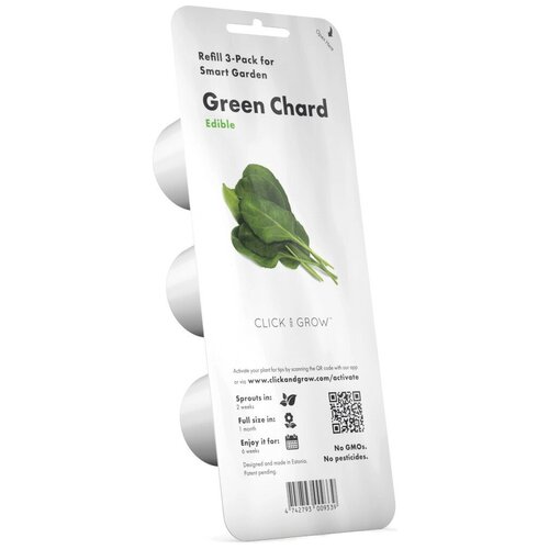        Click and Grow Refill 3-Pack   (Green Chard)  -     , -,   
