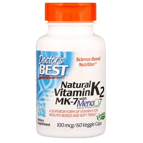   Natural Vitamin K2 MK-7  MenaQ7 . ., 100 , 100 , 60 .  -     , -  