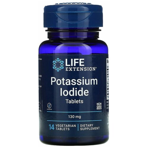 ���� LifeExtension Potassium Iodide Tablets, ����� ����� � ���������, 130 ��, 14 ���. ��������