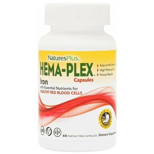   NaturesPlus Hema-Plex Iron with Essential Nutrients   60  (   )  -     , -  