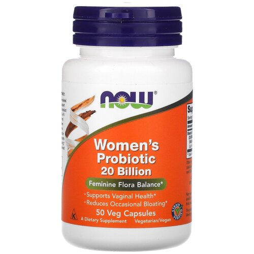    NOW Women's Probiotic 20 Billion, 50 , 50 .  -     , -  