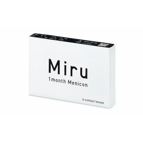     Menicon Miru 1month, 6 ., R 8,6, D -0,5, , 1 .  -     , -  