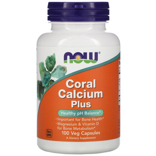 ���� ������� NOW Calcium Coral Plus, 210 �, 100 ��.