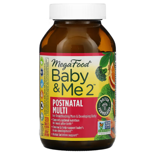 ���� MegaFood, Baby & Me 2, �������������� ��� ������������� �������, 120 ��������