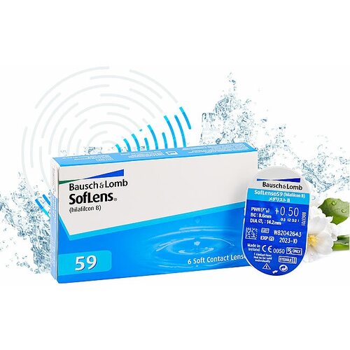     Bausch & Lomb SofLens 59, 6 ., R 8,6, D -5,75  -     , -  