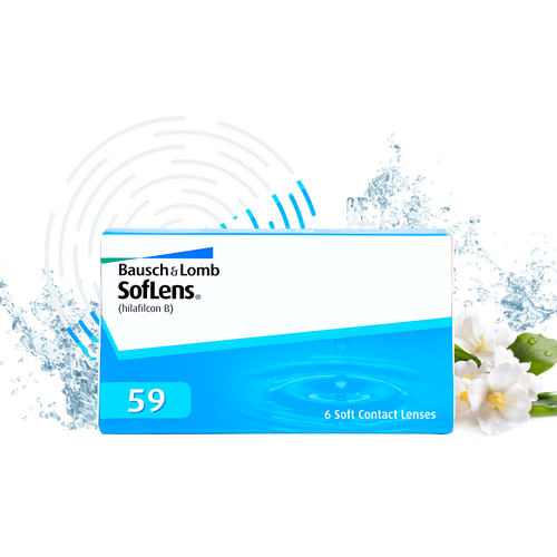     Bausch & Lomb SofLens 59, 6 ., R 8,6, D -1  -     , -  